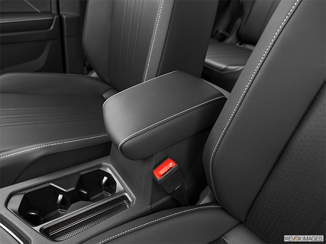 2022 Volkswagen Tiguan | Front center console with closed lid, from driver’s side looking down