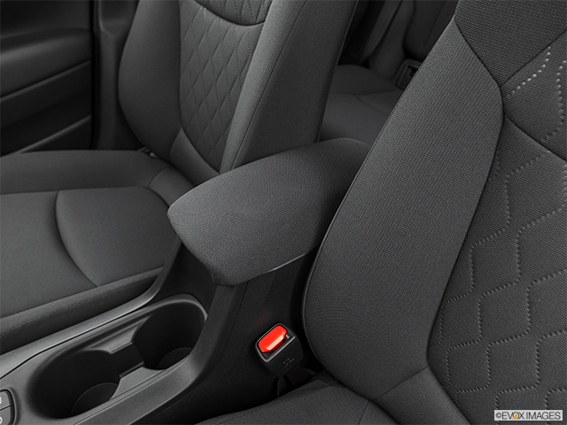 2023 Toyota Corolla Cross | Front center console with closed lid, from driver’s side looking down