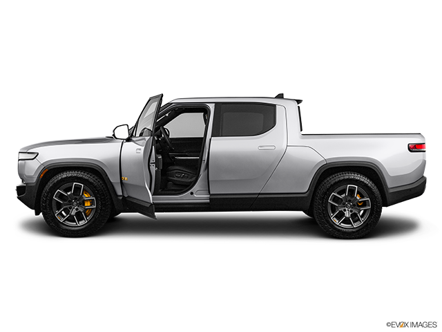 2022 Rivian R1T | Driver's side profile with drivers side door open