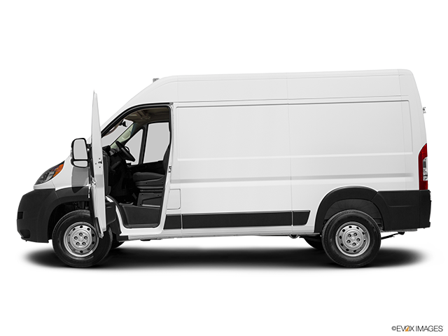 2022 Ram ProMaster Cargo Van | Driver's side profile with drivers side door open
