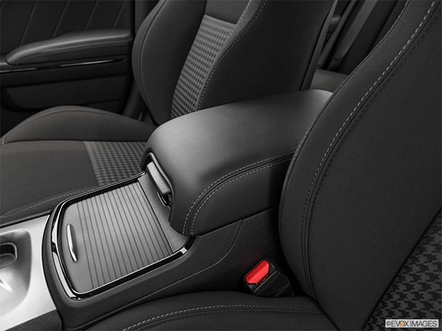 2022 Dodge Charger | Front center console with closed lid, from driver’s side looking down