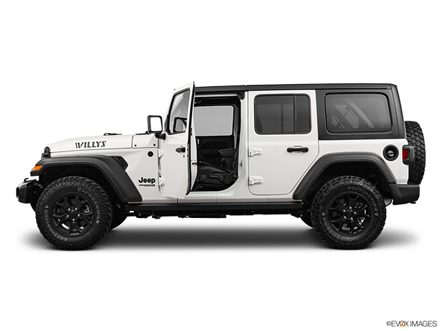 2024 Jeep Wrangler 4-Portes | Driver's side profile with drivers side door open