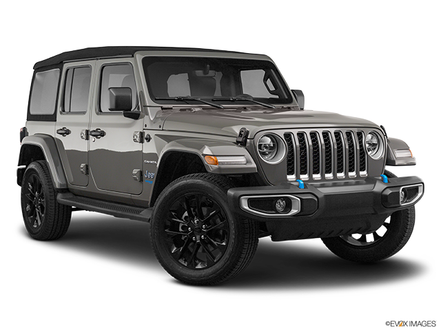2023 Jeep Wrangler 4xe | Front passenger 3/4 w/ wheels turned