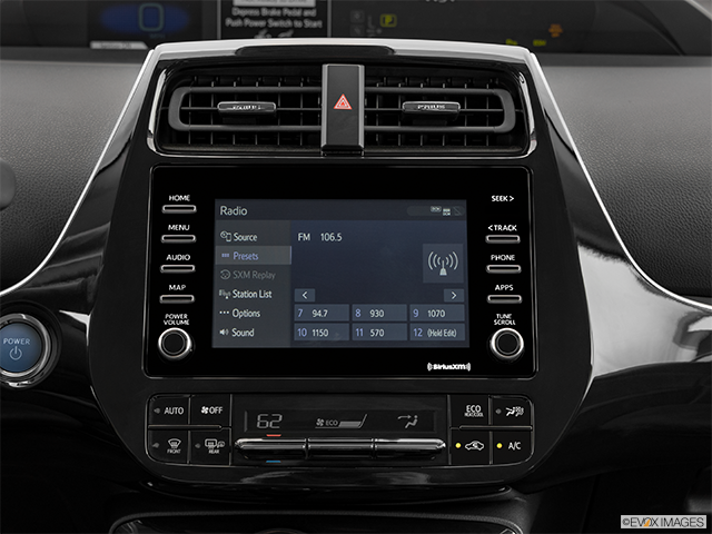 2023 Toyota Prius | Closeup of radio head unit