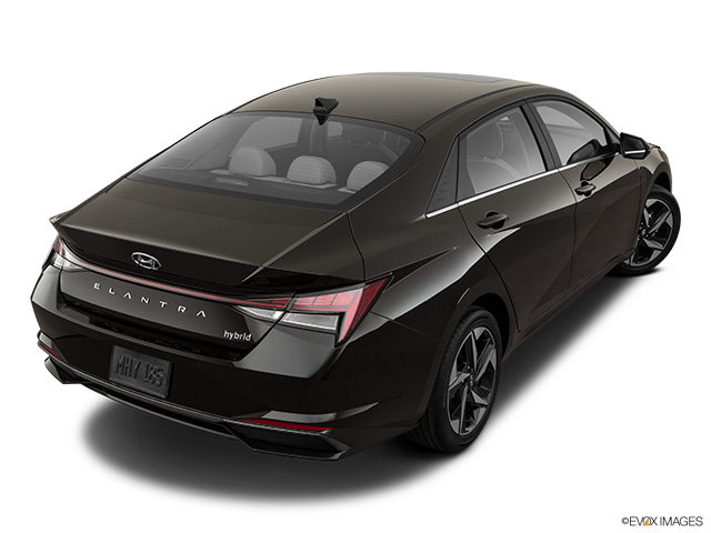 2023 Hyundai Elantra Hybrid | Rear 3/4 angle view