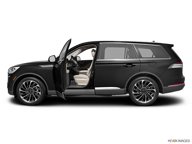 2024 Lincoln Aviator | Driver's side profile with drivers side door open