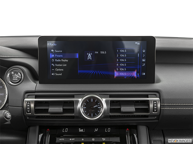 2023 Lexus IS 300 AWD | Closeup of radio head unit