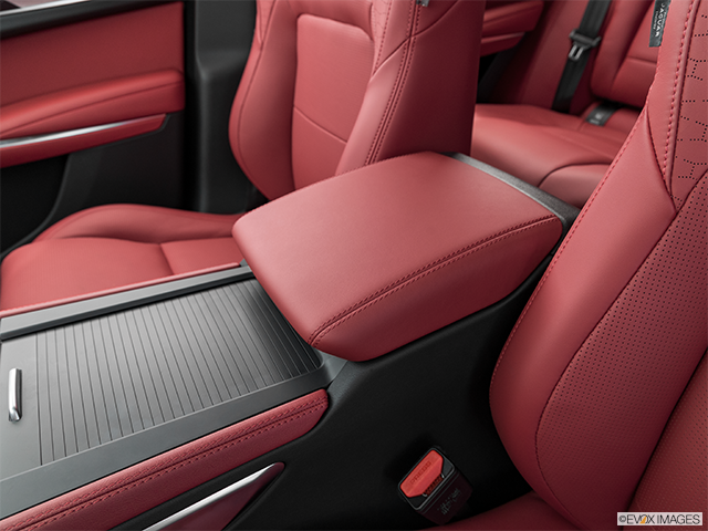 2023 Jaguar F-Pace | Front center console with closed lid, from driver’s side looking down