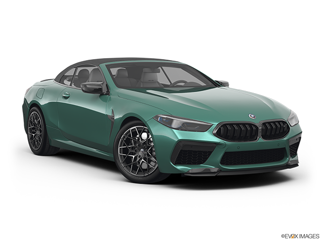2023 BMW M8 Convertible | Front passenger 3/4 w/ wheels turned