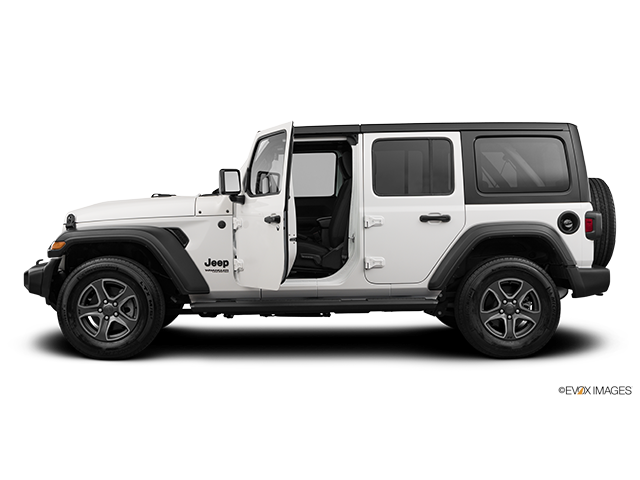 2022 Jeep Wrangler Unlimited | Driver's side profile with drivers side door open