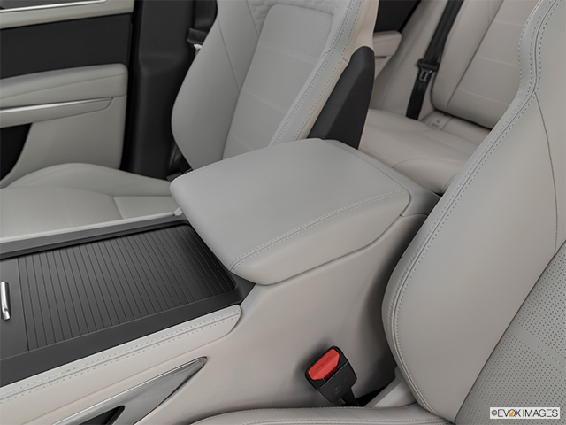 2022 Jaguar F-Pace | Front center console with closed lid, from driver’s side looking down