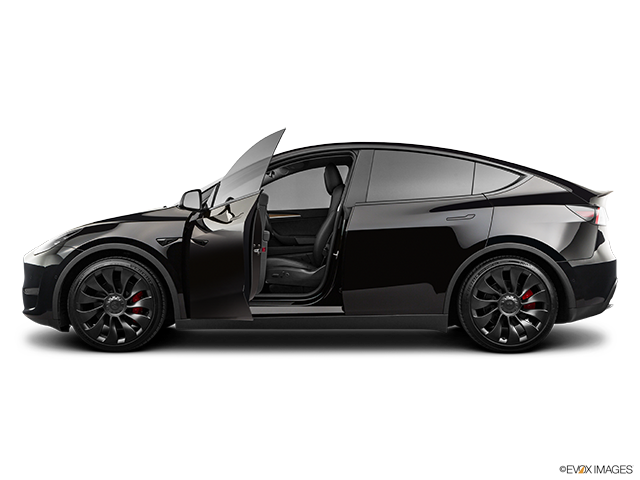 2022 Tesla Model Y | Driver's side profile with drivers side door open