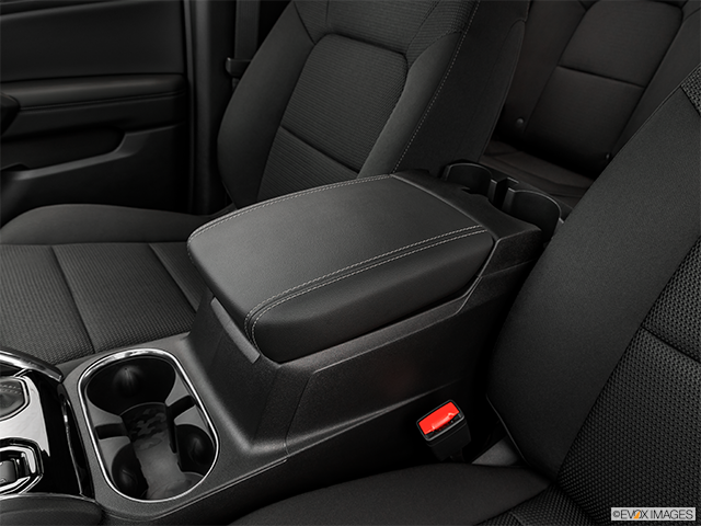 2024 GMC Canyon | Front center console with closed lid, from driver’s side looking down