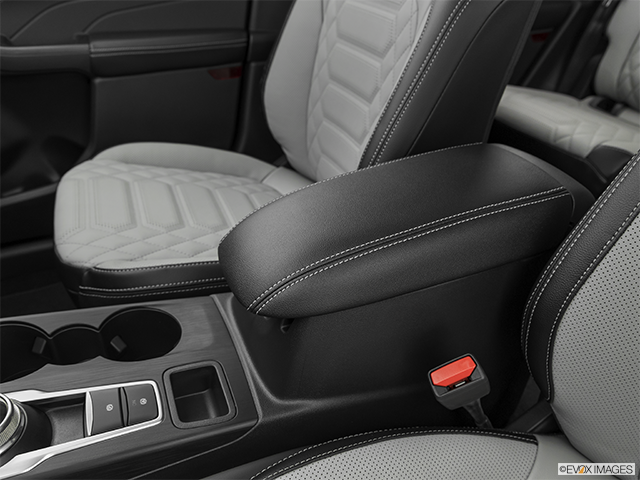 2024 Ford Escape | Front center console with closed lid, from driver’s side looking down