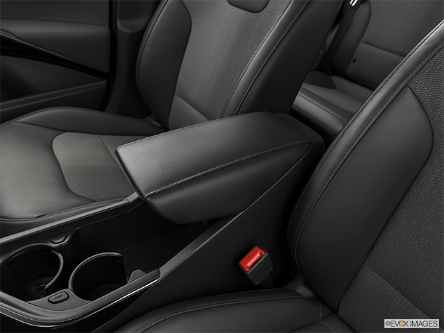2024 Kia Niro | Front center console with closed lid, from driver’s side looking down