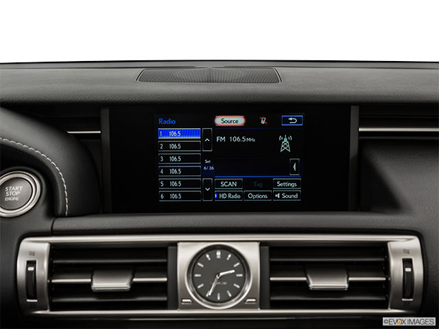 2015 Lexus IS 250 | Closeup of radio head unit