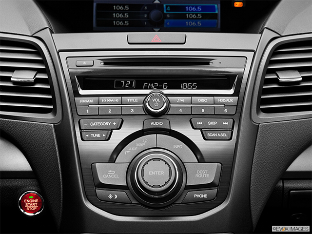 2015 Acura RDX | Closeup of radio head unit