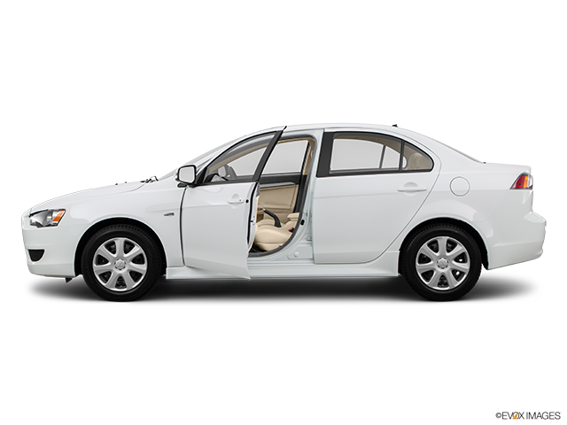 2015 Mitsubishi Lancer Ralliart | Driver's side profile with drivers side door open