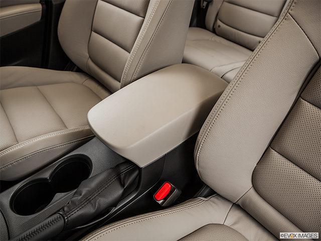 2015 Mazda CX-5 | Front center console with closed lid, from driver’s side looking down