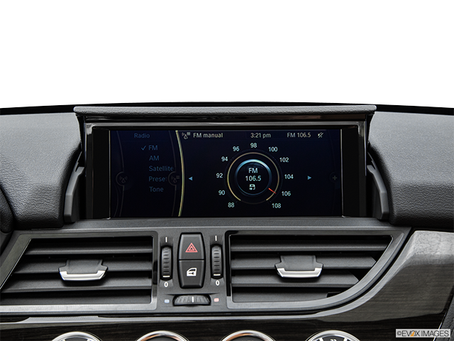 2015 BMW Z4 | Closeup of radio head unit