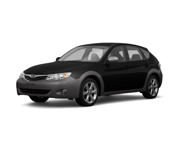 2008 Subaru Impreza Outback Sport, front three-quarter view, paint 1 of 4