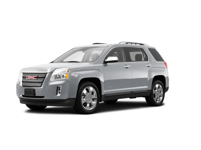 2014 GMC Terrain Denali, front three-quarter view, paint 1 of 8