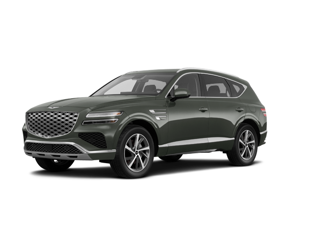 2025 Genesis GV80 2.5T Advanced, front three-quarter view, paint 1 of 8