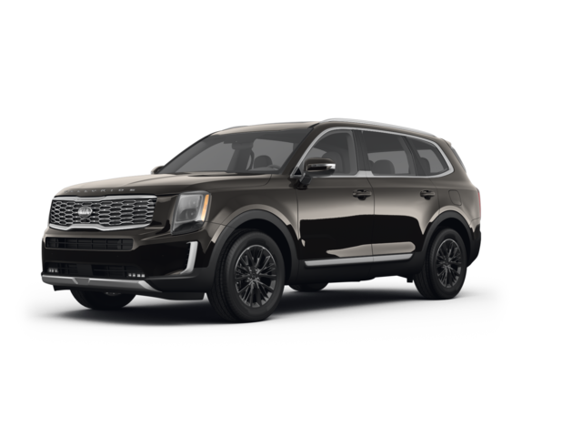 2021 Kia Telluride SX, front three-quarter view, paint 1 of 8