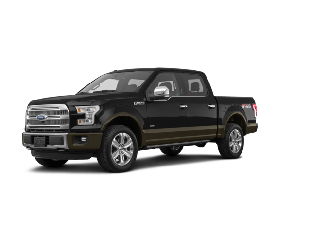 2016 Ford F-150 Platinum, front three-quarter view, paint 1 of 8