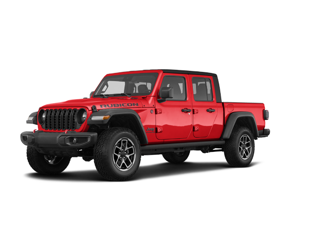 2026 Jeep Gladiator Rubicon, front three-quarter view, paint 1 of 8