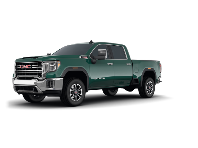 2021 GMC Sierra 3500 HD AT4, front three-quarter view, paint 1 of 8