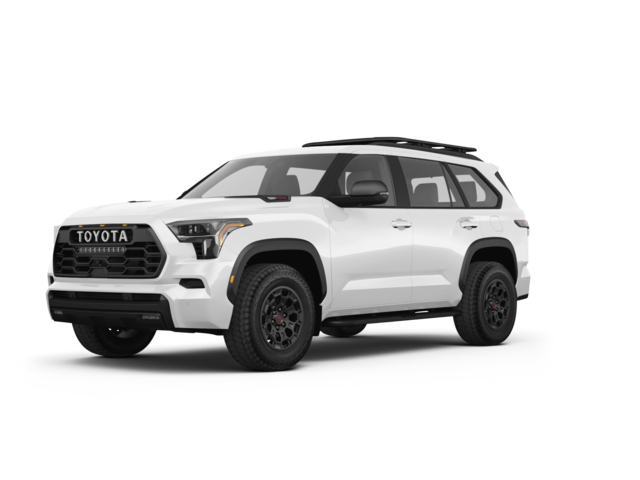 2024 Toyota Sequoia TRD PRO, front three-quarter view, paint 1 of 8