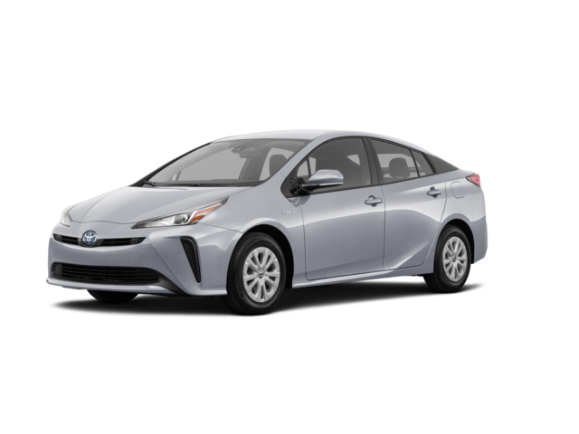 2019 Toyota Prius L Eco, front three-quarter view, paint 1 of 5