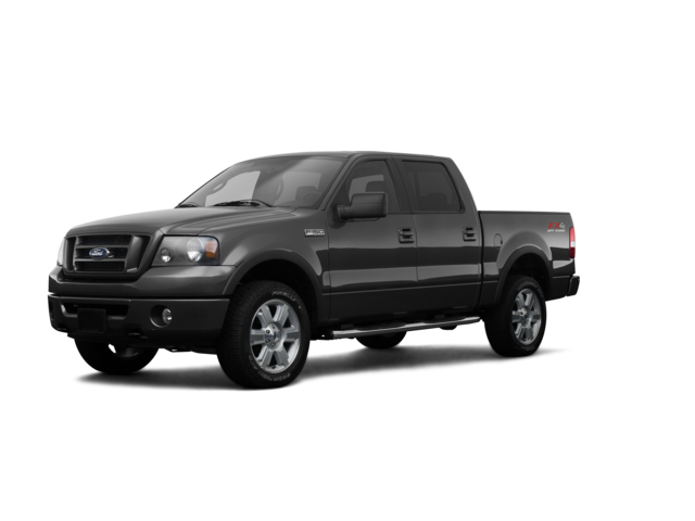2008 Ford F-150 Lariat, front three-quarter view, paint 1 of 8