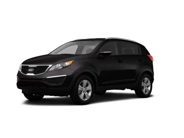 2013 Kia Sportage EX, front three-quarter view, paint 1 of 7