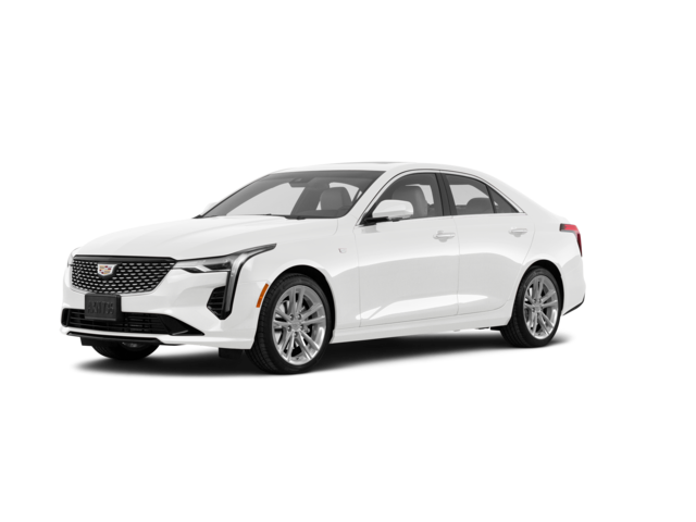 2021 Cadillac CT4 Luxury, front three-quarter view, paint 1 of 2