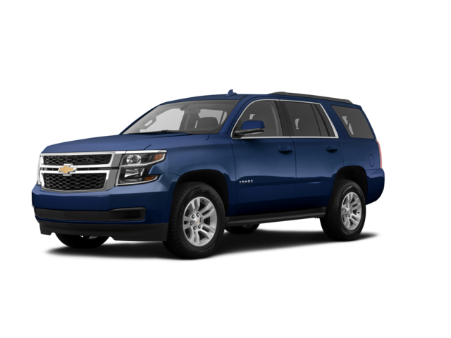 2020 Chevrolet Tahoe LS, front three-quarter view, paint 1 of 3