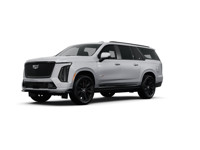 2025 Cadillac Escalade ESV V, front three-quarter view, paint 1 of 6