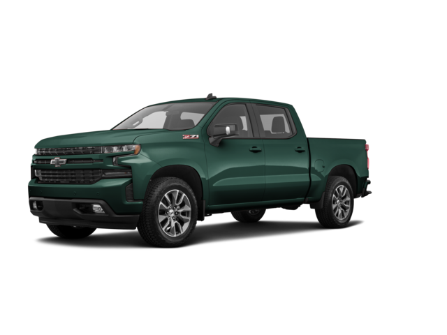 2019 Chevrolet Silverado 1500 RST, front three-quarter view, paint 1 of 8