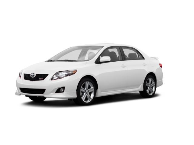 2009 Toyota Corolla Base, front three-quarter view, paint 1 of 8