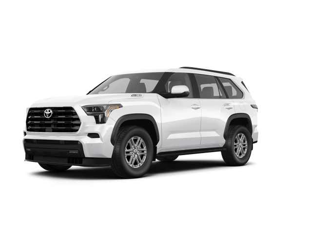 2025 Toyota Sequoia SR5, front three-quarter view, paint 1 of 8