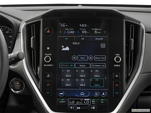 2026 Subaru Crosstrek | Closeup of radio head unit