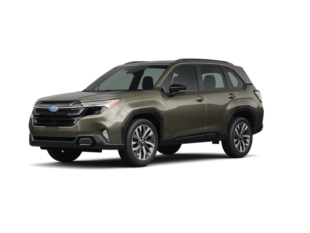 2025 Subaru Forester Wilderness, front three-quarter view, paint 1 of 8