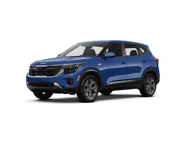 2024 Kia Seltos LX, front three-quarter view, paint 1 of 4