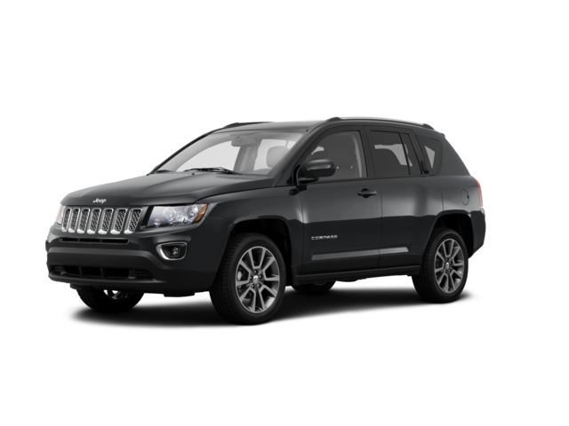 2015 Jeep Compass Limited, front three-quarter view, paint 1 of 8