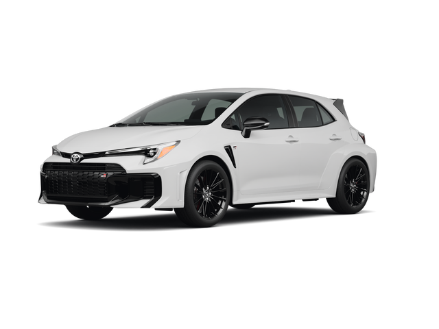 2025 Toyota GR Corolla Premium, front three-quarter view, paint 1 of 4