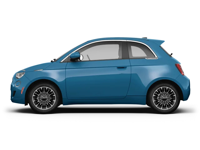 2026 Fiat 500e | Driver's side profile with drivers side door open