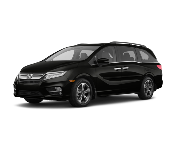 2020 Honda Odyssey Touring, front three-quarter view, paint 1 of 8