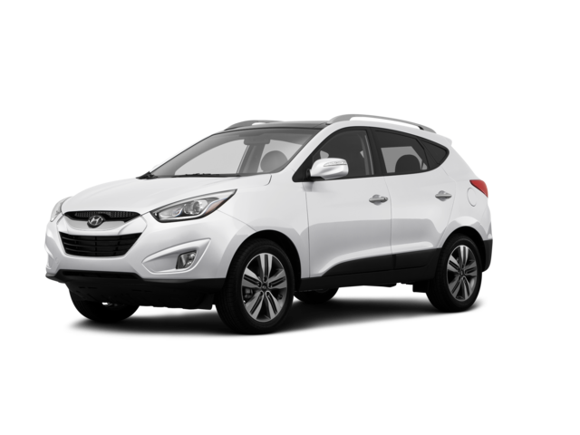 2014 Hyundai Tucson Limited, front three-quarter view, paint 1 of 8