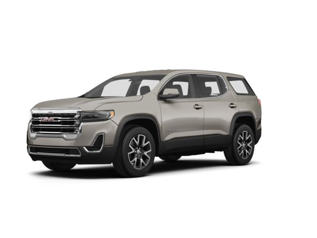 2023 GMC Acadia SLE, front three-quarter view, paint 1 of 6